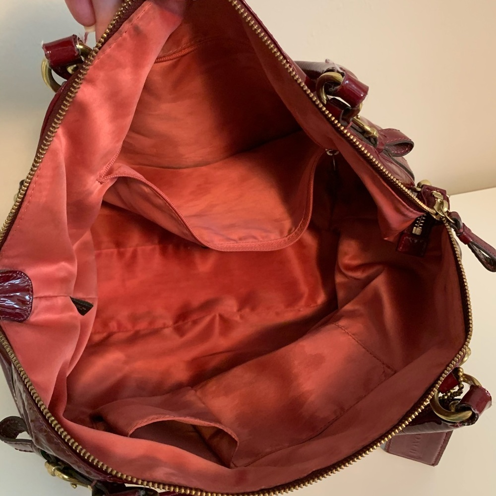 Coach Sophia Patent Leather Large Satchel "Oprah" - Picture 7 of 8